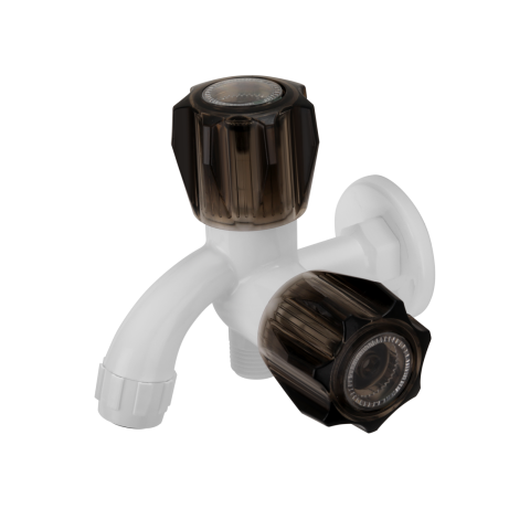 2 in 1 Bib Cock With Flange – CHARCOL SERIES CS 004